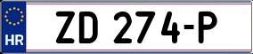 Trailer License Plate